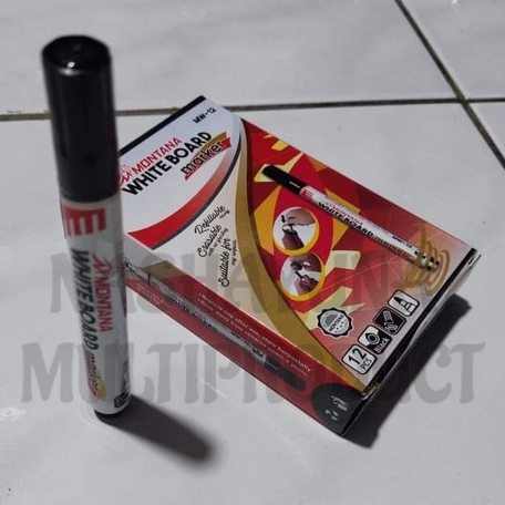 Spidol Montana White Board Maker MW-12 Dan Penghapus Kenjoy Berkualitas (PerLusin)