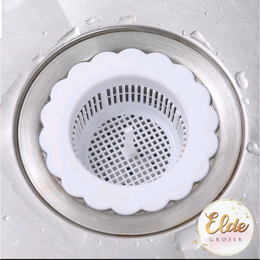 ELDE - Saringan Sampah BAK CUCI PIRING PVC / Saringan Afur Wastafel Dapur