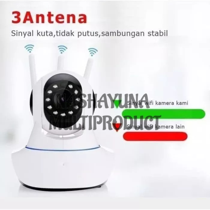 Promo Terbaru!!! Kamera CCTV WIFI Monitor Lewat HP Android Bisa Putar 360 Derajat Dilengkapi Infra Merah Berkualitas