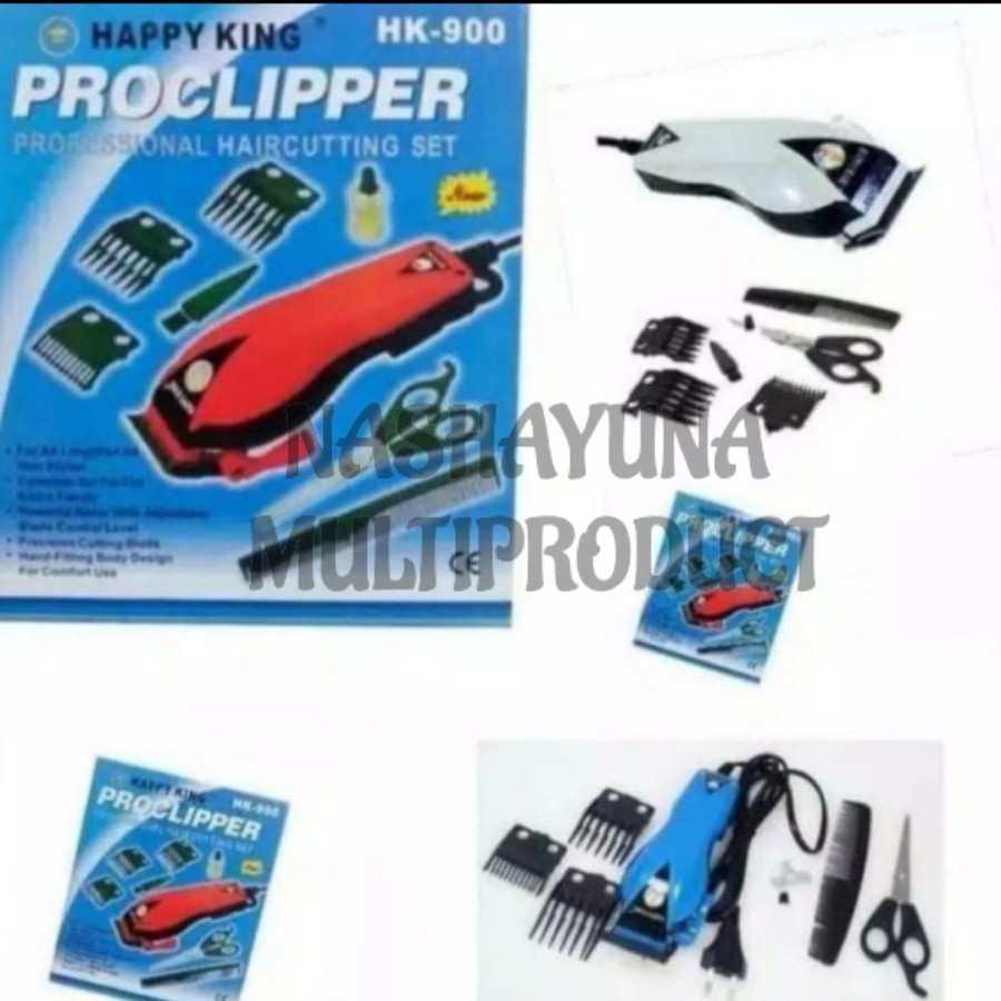 MESIN CUKUR RAMBUT PROCLIPPER LISTRIK HAPPYKING HK-900 DILENGKAPI MATA PISAU SUPER TAJAM