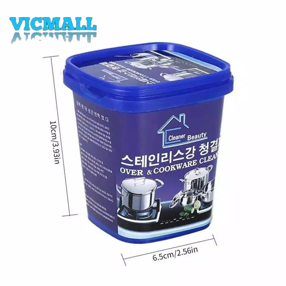 VICMALL - KRIM PEMBERSIH PANCI DAN TEFLON NODA GOSONG STAINLESS SERBAGUNA 460gr