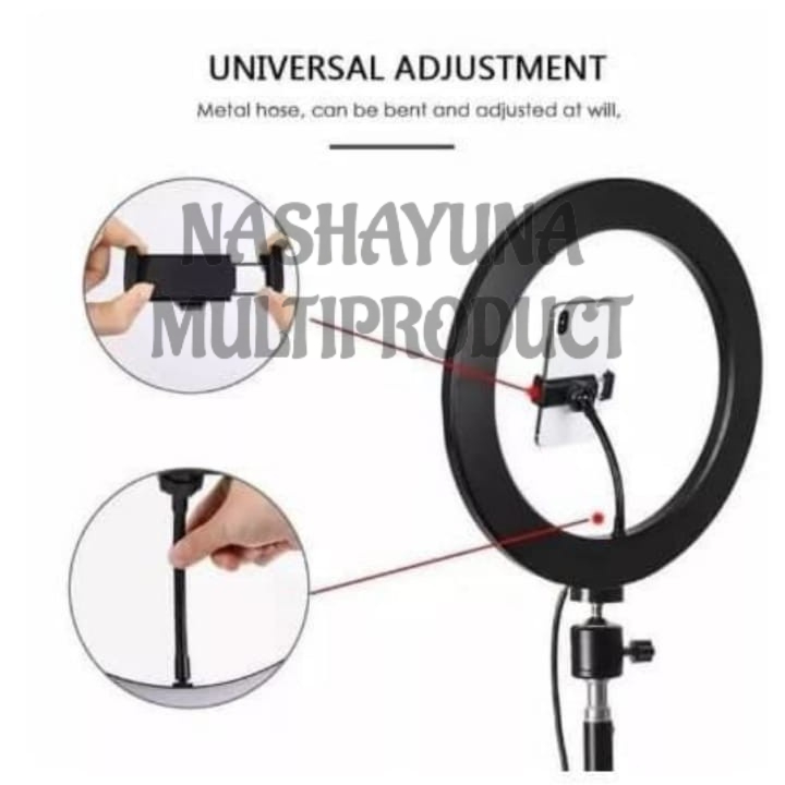 TRIPOD HP RINGLIGHT STAND - PAKET LENGKAP RING LIGHT 26CM TRIPOD 2M