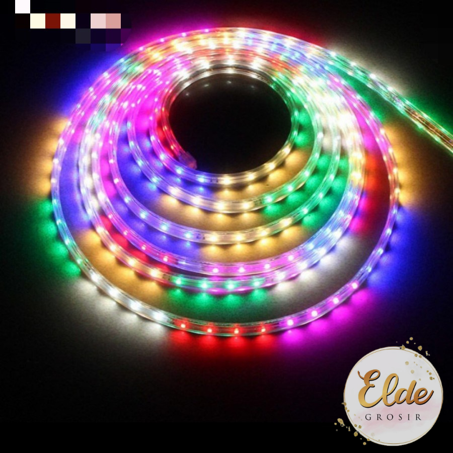 ELDE - Lampu Selang RGB Rainbow LED Strip - LED Strip RGB Warna Warni 3528 220V