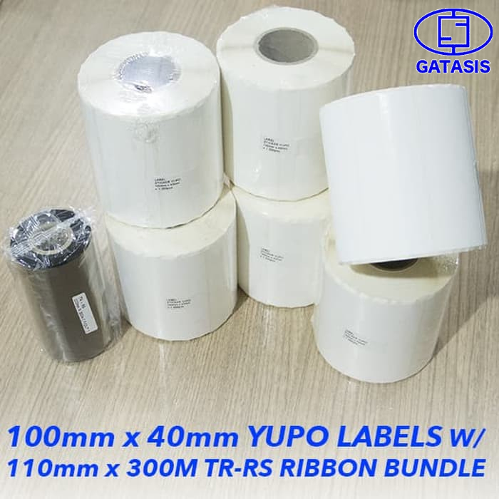 

Paket Label Sticker Yupo Ukuran 100mm X 40mm 1 Baris Dengan Ribbon Resin