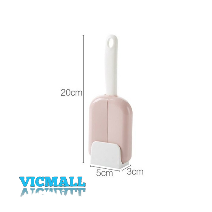 VICMALL - Sendok Nasi Dengan Penutup Otomatis - Penyimpan Sendok Nasi Centong