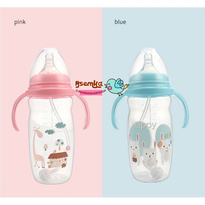 Botol Susu Pretty Wideneck Handle 220ml 330ml