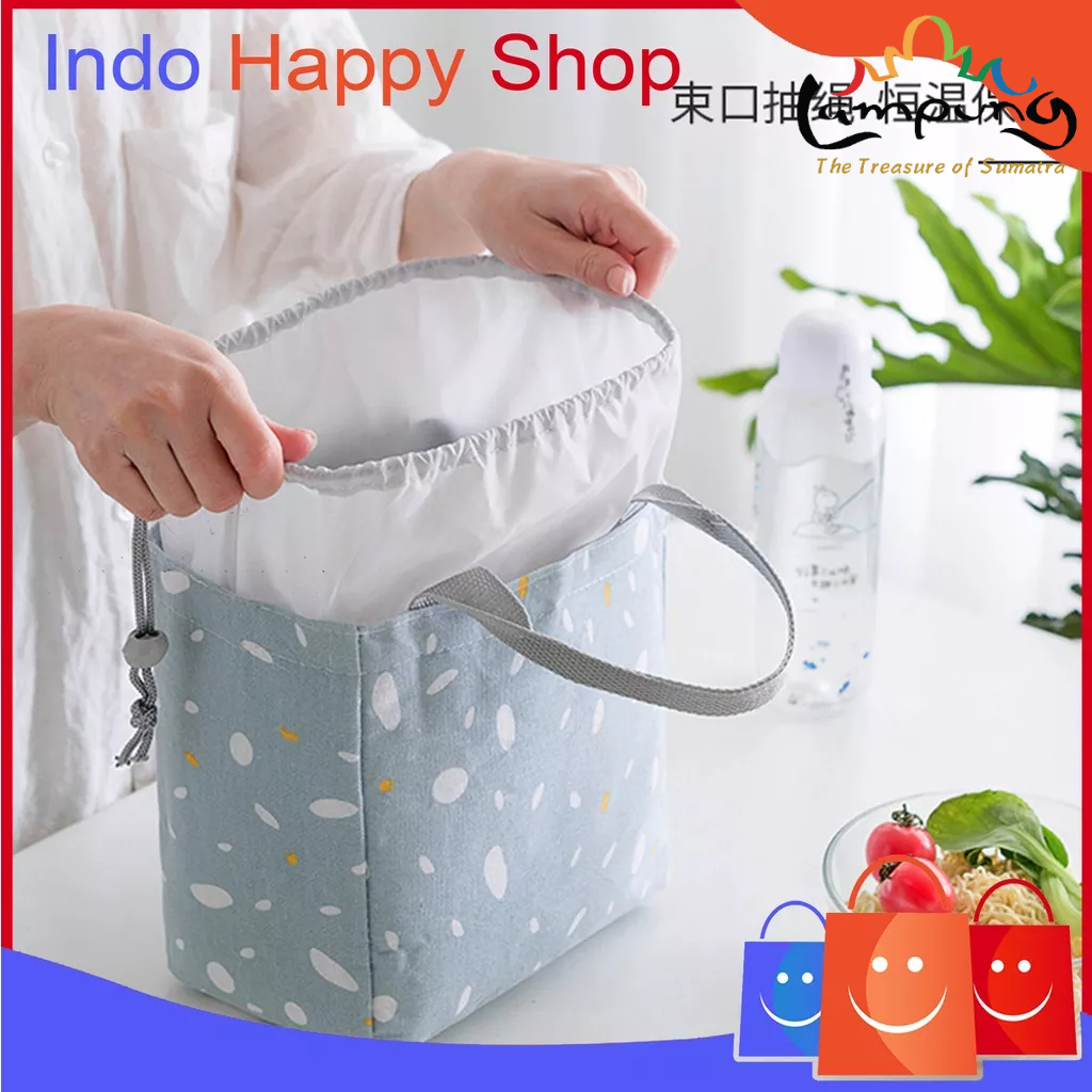 ⭐️𝐈𝐇𝐒 𝟕𝟓𝟏 𝐋𝐚𝐦𝐩𝐮𝐧𝐠⭐️Tas Bekal Lunch Cooler Bag Tas Bento Salur Makanan Aluminium Kotak Makan Ransel Import