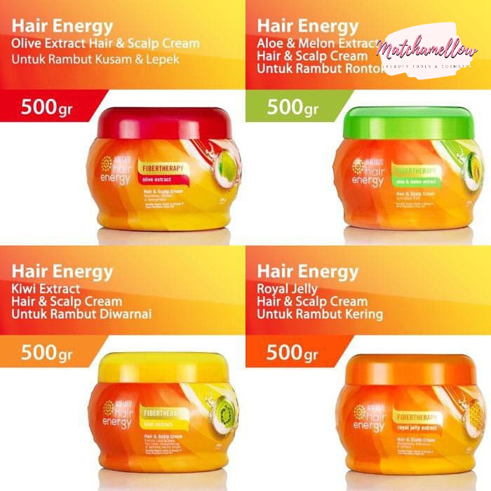 ❄️MATCHA❄️ MAKARIZO HAIR ENERGY FIBERTHERAPY CREAMBATH 500GR ALOE KIWI ROYAL JELLY GINSENG ORIGINAL BPOM PELURUS RAMBUT