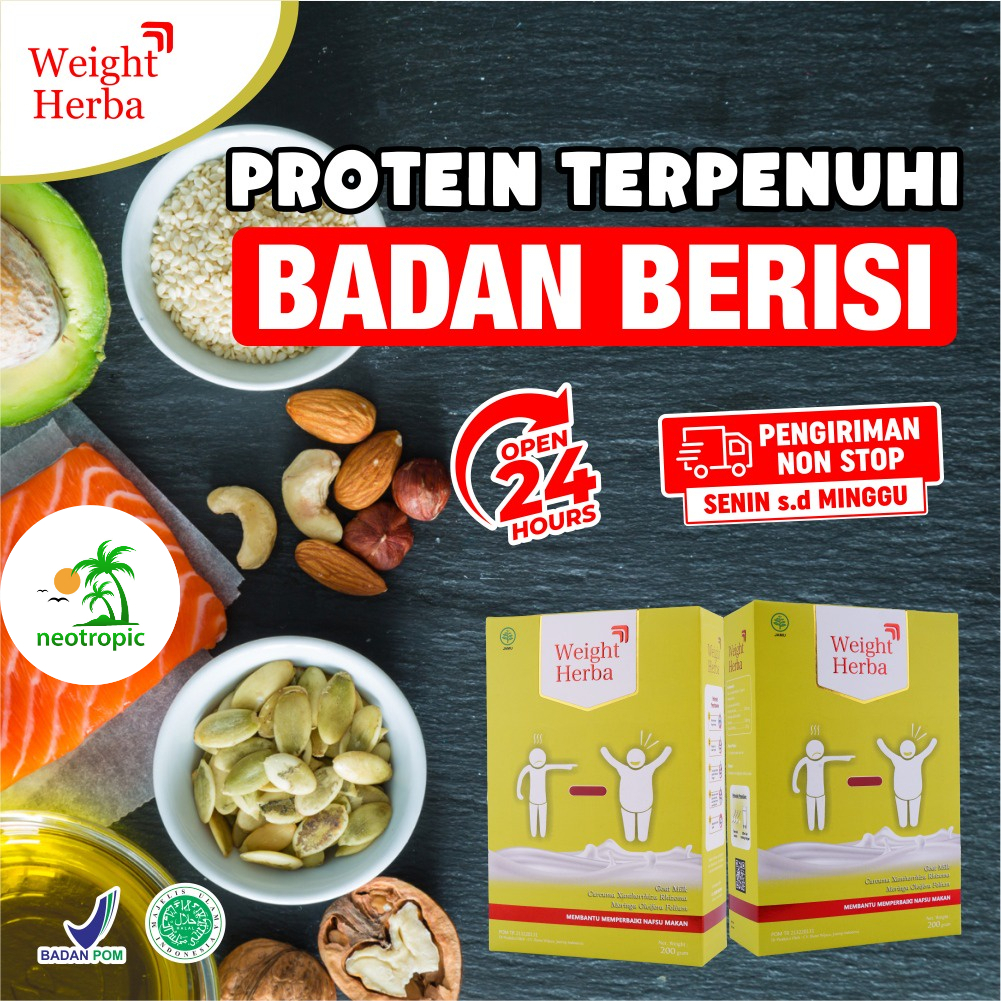 

Susu Weight Herba - Peningkat Nafsu Makan & Penggemuk Badan Serta Turunkan Kadar Gula Darah