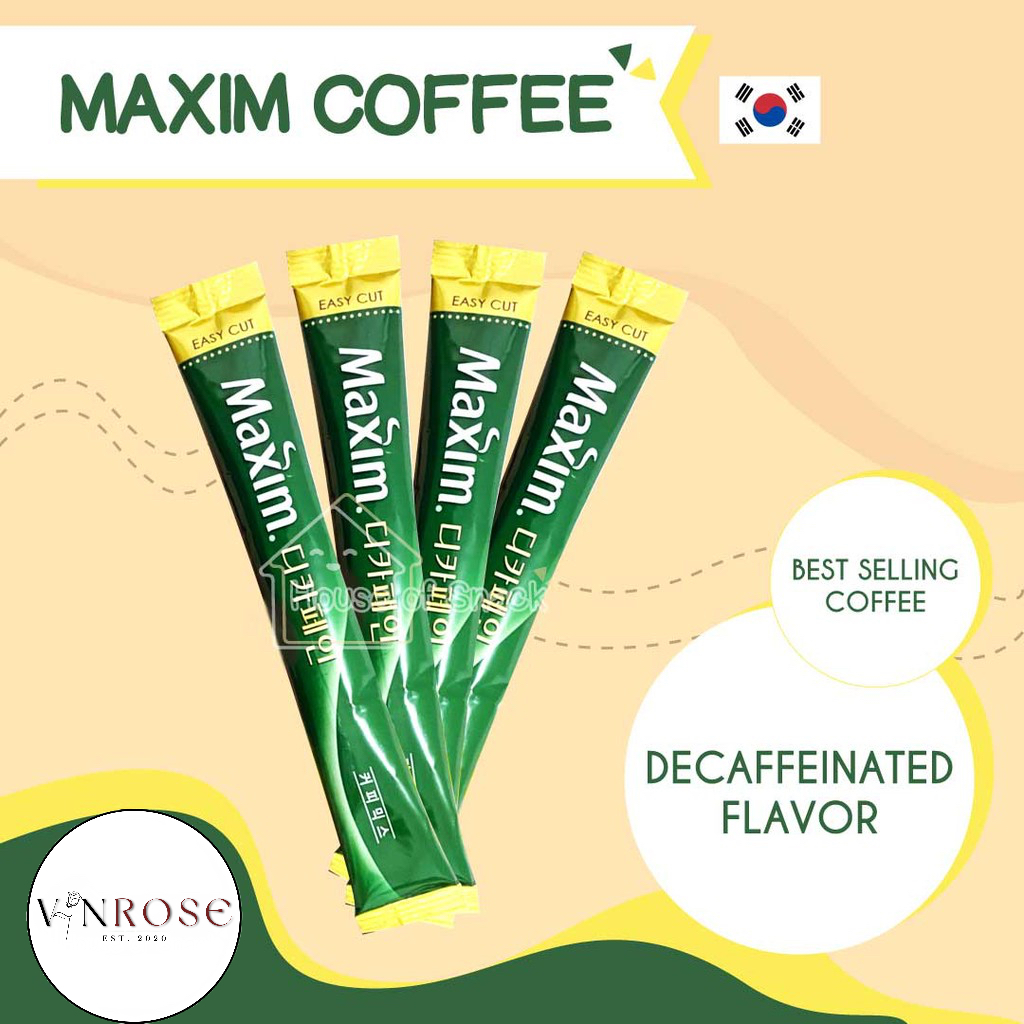 

[10 Pcs] Maxim Decaffeinated Coffeemix Korea/ Kopi Mix Korea