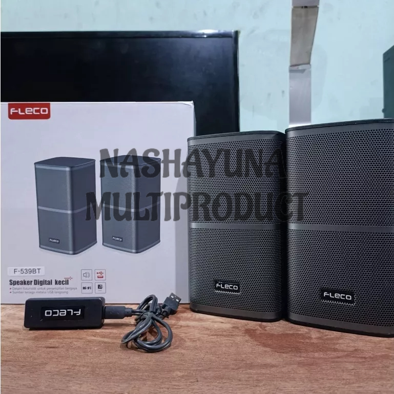 SPEAKER DIGITAL BLUETOOTH FLECO F-539BT SPEAKER KOMPUTER/HP/TV USB POWER