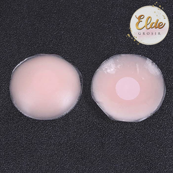 ELDE  - BRA Nipple PAD Cover Self adhesive Nipple pad Silicone Pad Silicon Bra Penutup Puting Susu (SEPASANG)