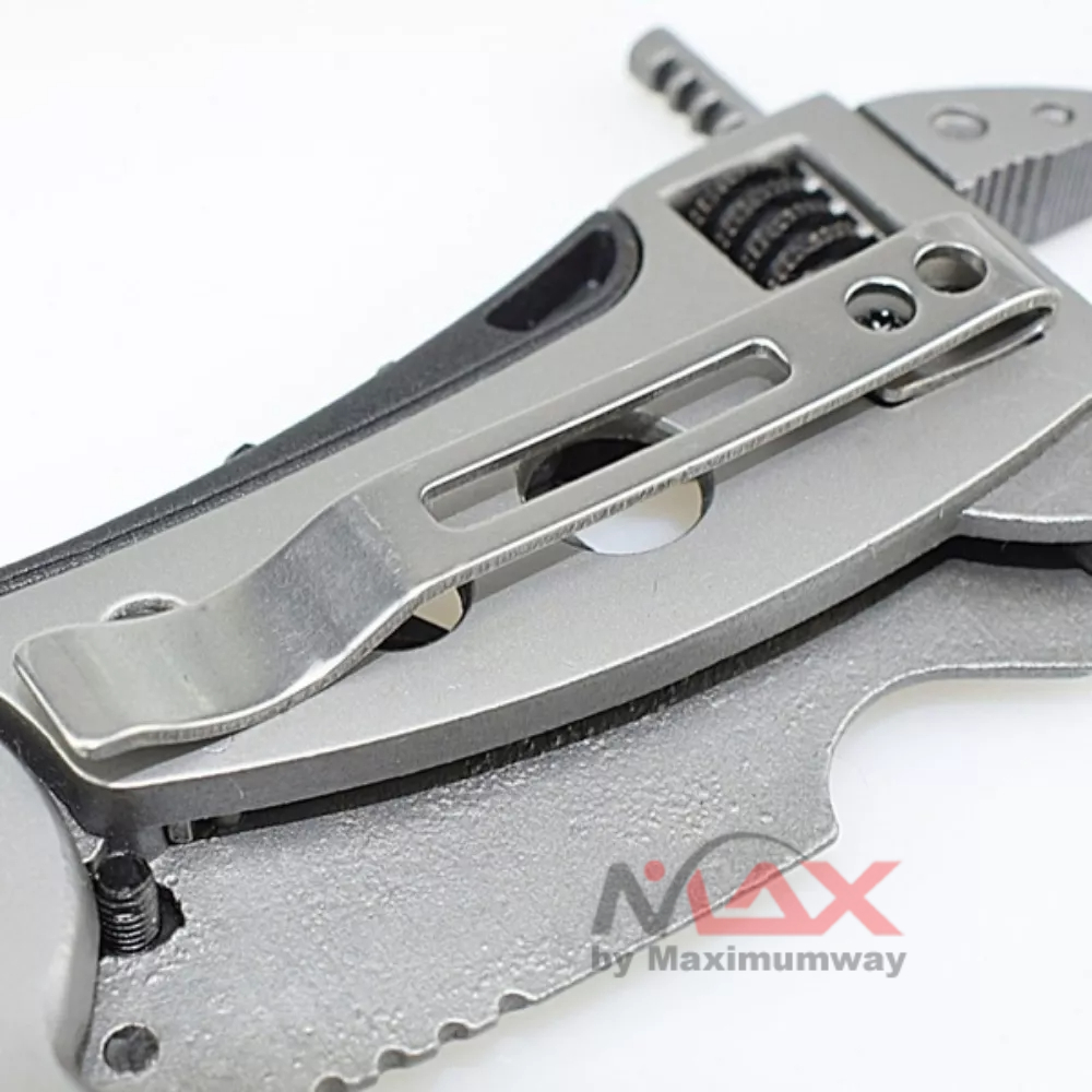 KNIFEZER Perkakas Survival multi fungsi obeng, tang, kunci inggris, pisau untuk darurat outdoor Kunci Pas Wrench Plier EDC Multifungsi - MPG05　Wrench Stainless Steel Multi Tool Pliers With Screwdriver Knife Bottle Opener For Outdoor Camping Equipment