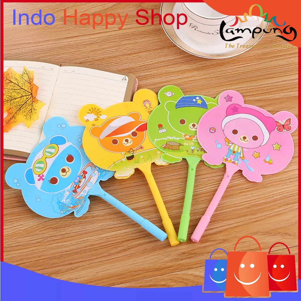 ⭐️𝐈𝐇𝐒 𝟖𝟏𝟒 𝐋𝐚𝐦𝐩𝐮𝐧𝐠⭐️Pulpen Kipas Karakter Pena Kipas Souvenir Lucu Import