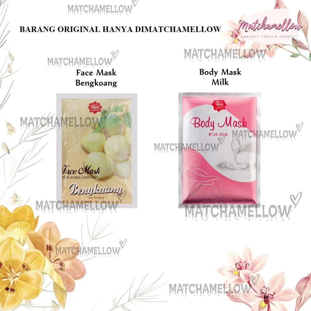 ❄️MATCHA❄️ VIVA BODY MASK WITH MILK - MASKER TUBUH SUSU ORIGINAL BPOM 500GR