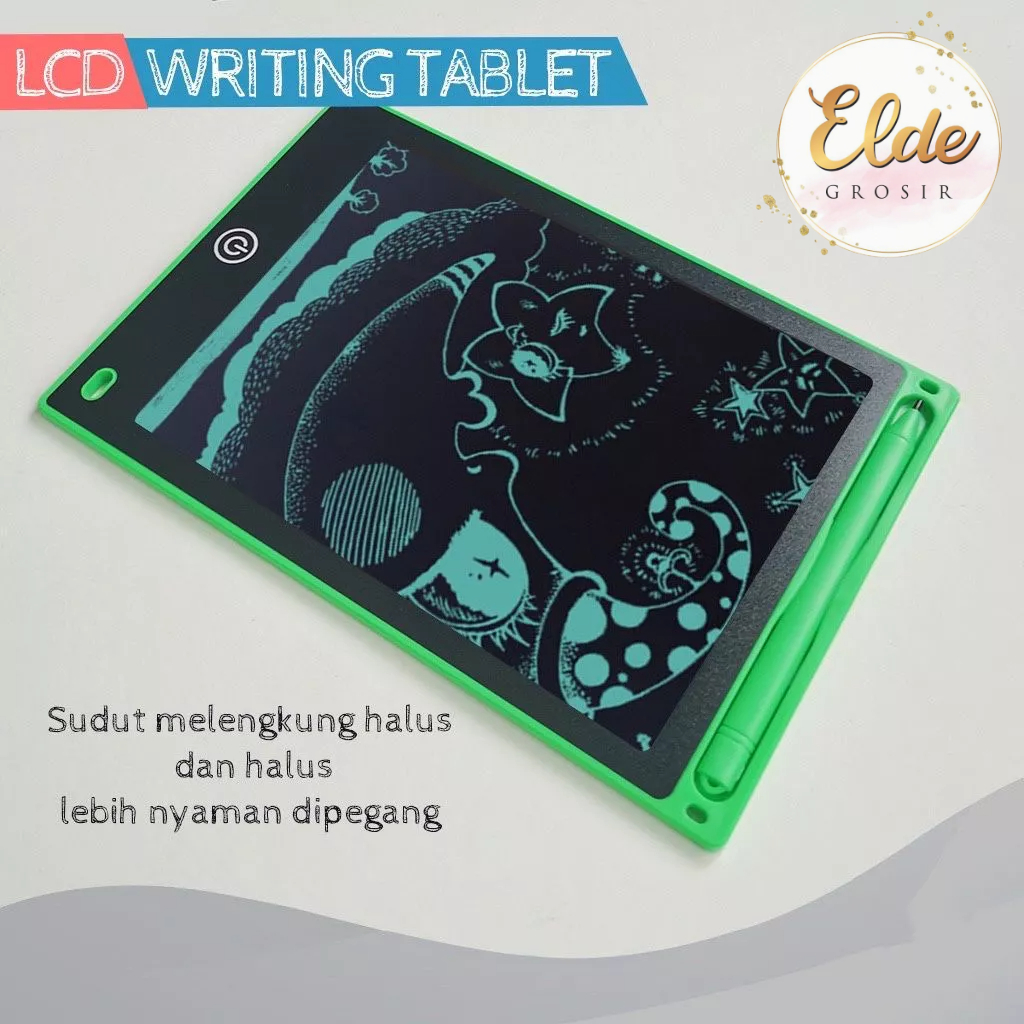 ELDE - Papan Tulis LCD Screen Writing Drawing Rabbit Tablet Edukasi 8.5 inch