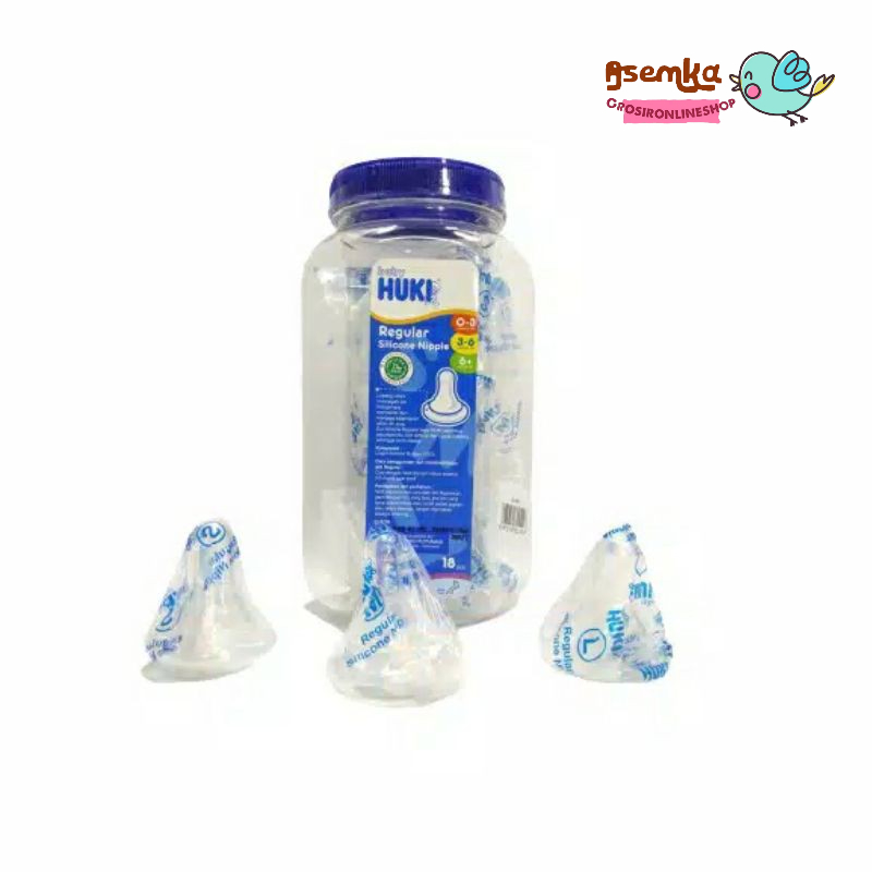 DOT HUKI SILICONE REGULAR BULAT GEPENG ECERAN S,M,L / karet dot huki