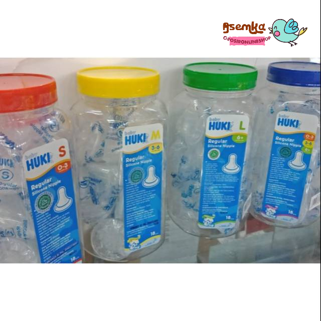 DOT HUKI BULAT GEPENG ORTHODONTIC TOPLES (18pc) / dot huki jar 18pc