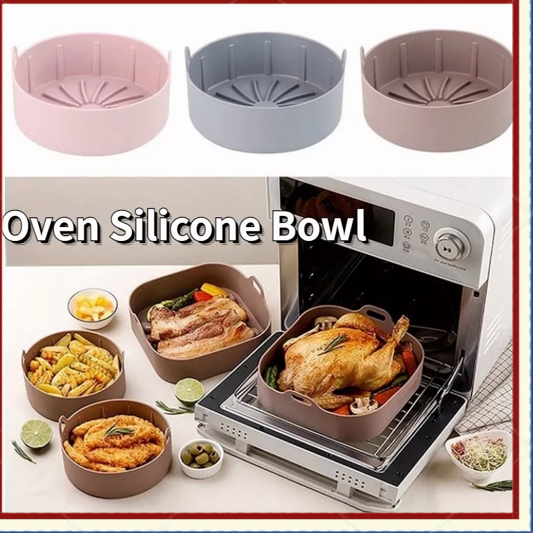 【Ready Stock】19CM/16CM Air Fryer Silicone Pan / Silicone Pan / Oven Silicone Bowl/Loyang Air Fryer