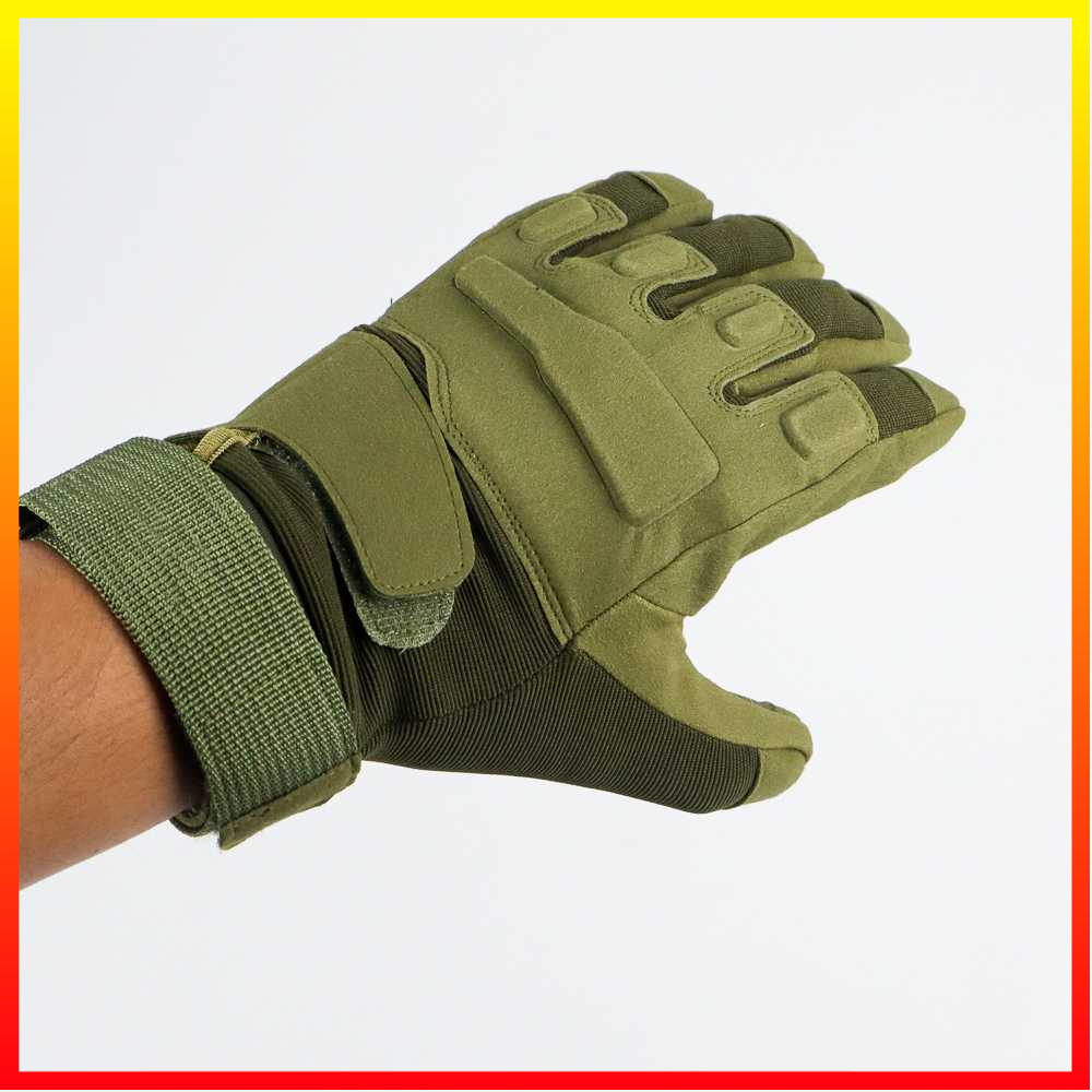 Sarung Tangan Protektor Anti Licin Perekat Velcro Paintball Tactical Protective Gloves HellStorm - OMSEBVBK