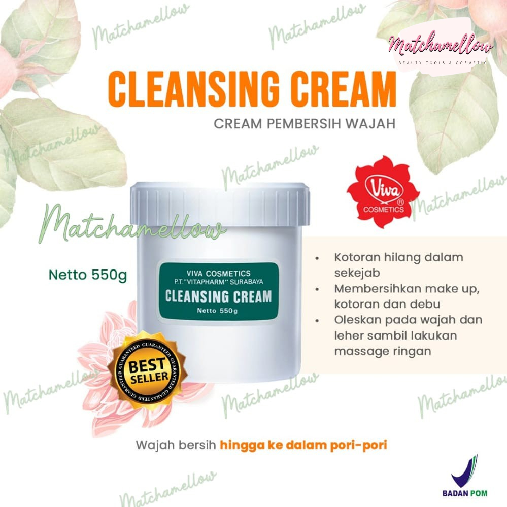 ❄️MATCHA❄️ VIVA CLEANSING CREAM 550 , 200 GR / PEMBERSIH MAKE UP ORIGINAL