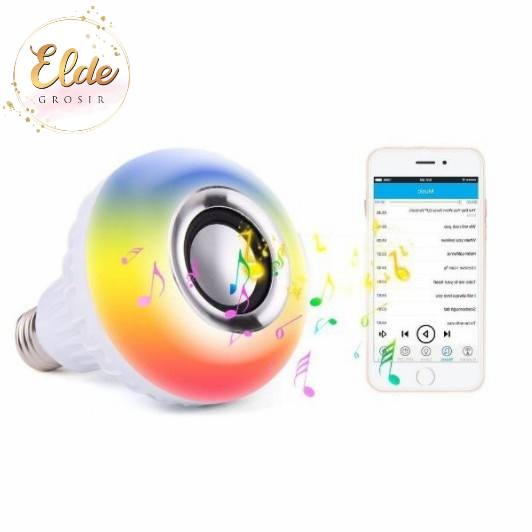 ELDE - Speaker Bluetooth Wireless Lampu Remote Music LED