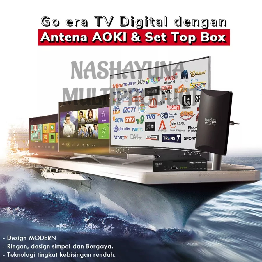 SET TOP BOX TV DIGITAL AOKI ASTB-T2-01 RECEIVER DVB-T2 PIONEER FITUR TERBARU