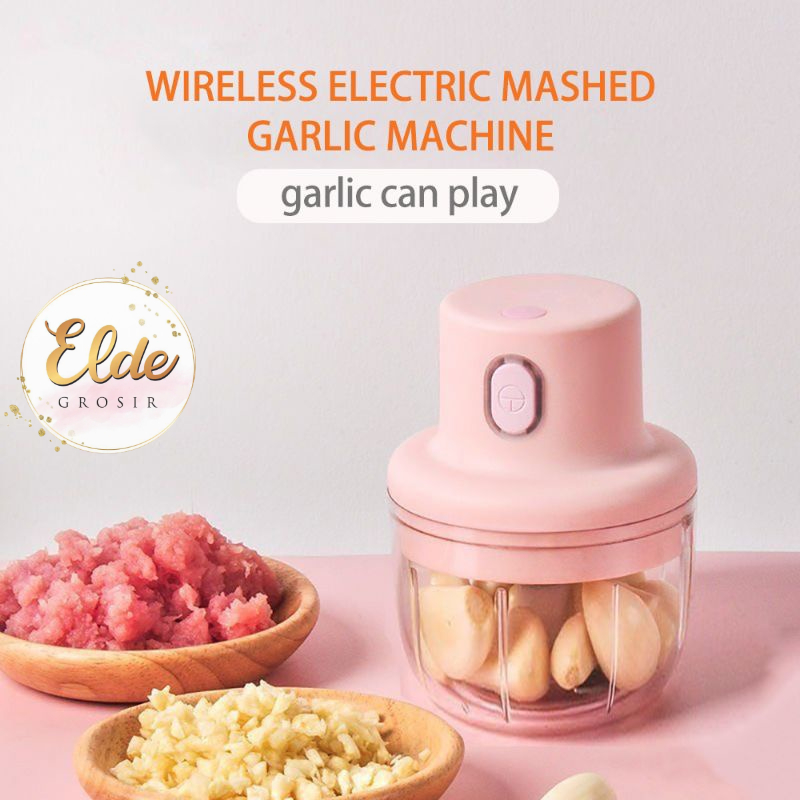 ELDE - Blender Portabel Elektrik Tanpa Kabel CHOPPER BLENDER MINI CAS / Mini Chopper 250ML BLENDER CAS PENGHANCUR BUMBU BAWANG