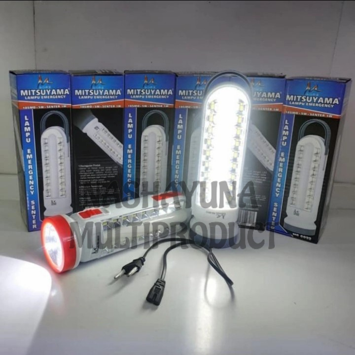 SENTER + EMERGENCY LAMP PORTABLE MITSUYAMA MS-6032 BISA DI CAS DAN PRAKTIS AWET DAN BERKUALITAS