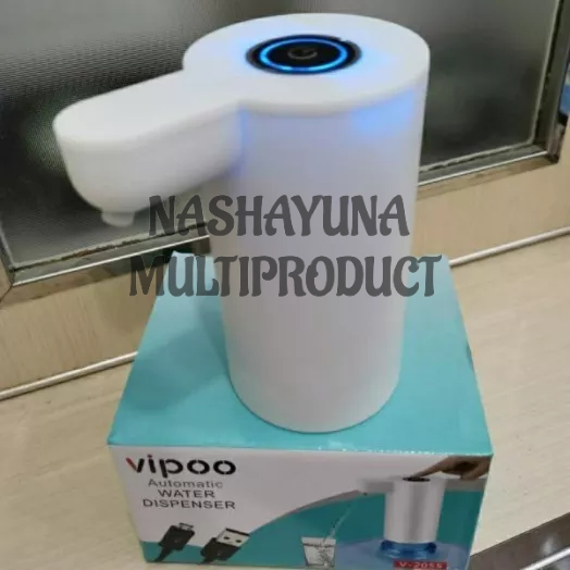 Pompa Elektrik Otomatis / Pompa Galon Air Minum VIPOO V-2055 / Electric Water Dispenser Charger USB