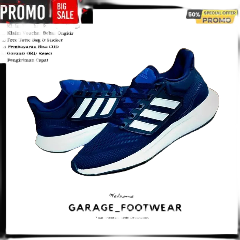 SALE ADIDAS EQT21 RUN NAVY STRIP WHITE ORIGINAL