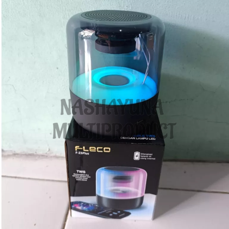 SPEAKER WIRELESS PORTABLE  FLECO F-Z5 PLUS BT 5.0 SUARA STEREO LED RGB