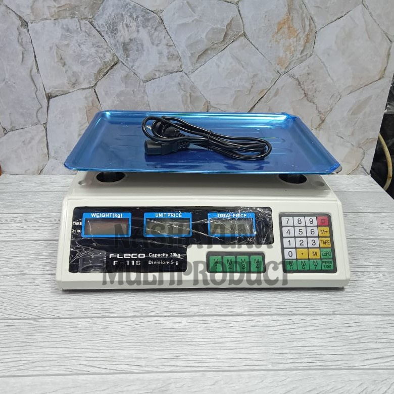 [BAYAR DI TEMPAT] TIMBANGAN DIGITAL/TIMBANGAN BARANG FLECO F-116 TIMBANGAN SERBAGUNA MAX KAPASITAS 30 KG