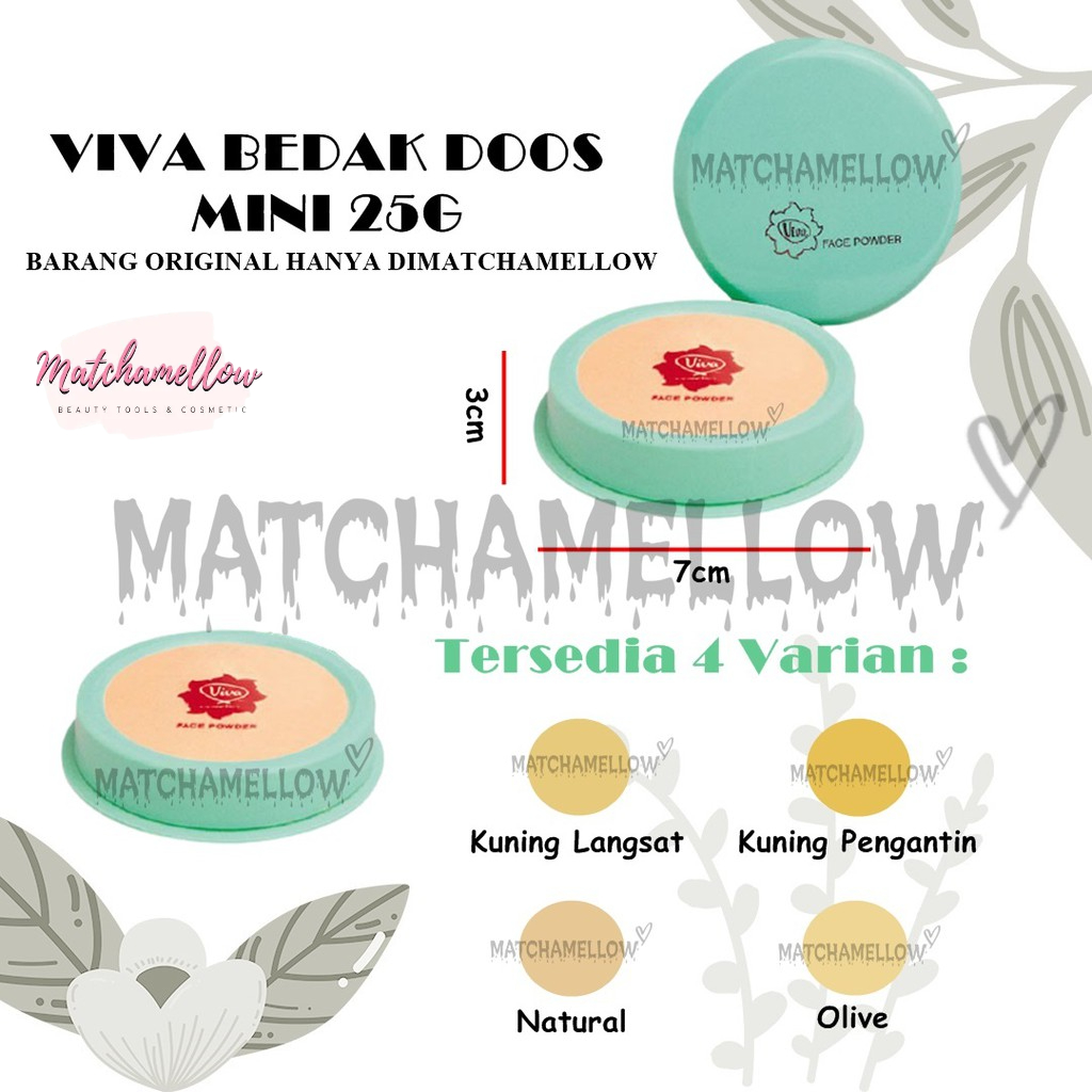 ❄️MATCHA❄️ VIVA BEDAK DOOS MINI 25G - BEDAK DOOS ORIGINAL BY VIVA