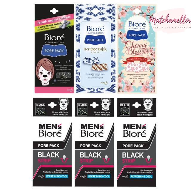 ❄️MATCHA❄️BIORE CLEANSING STRIPS PORE PACK - PENGANGKAT KOMEDO PRAKTIS ORIGINAL