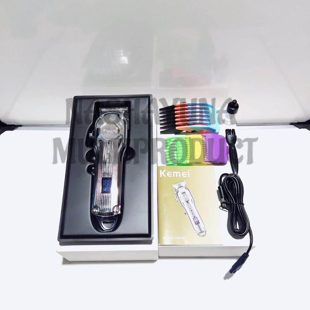 Hair Clipper Kemei KM 517 Alat Cukur Pangkas Rambut Barbershop