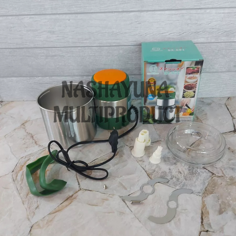 BLENDER DAGING/MEAT GRINDER SX-681 BLENDER SERBAGUNA STAINLESS STELL
