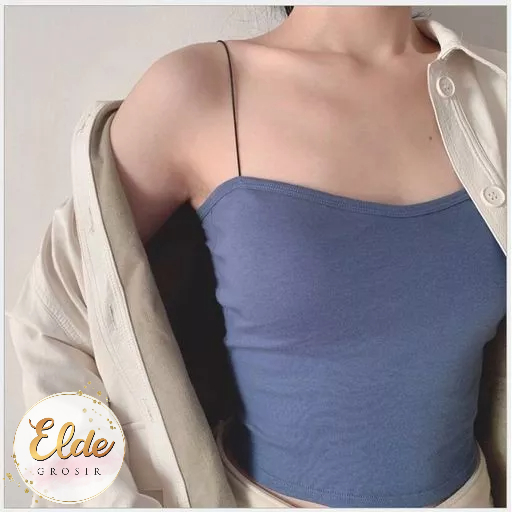 ELDE - TANKTOP BRA WITH CUP BH SINGLET WANITA IMPORT ATASAN WANITA TERBARU / TANK TOP BRA SINGLET