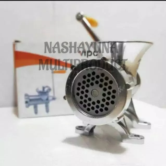 Promo!!! Gilingan Daging /kacang/voer VIPOO A12  Meat Mincer Manual Besi Bahan Stainless Steel