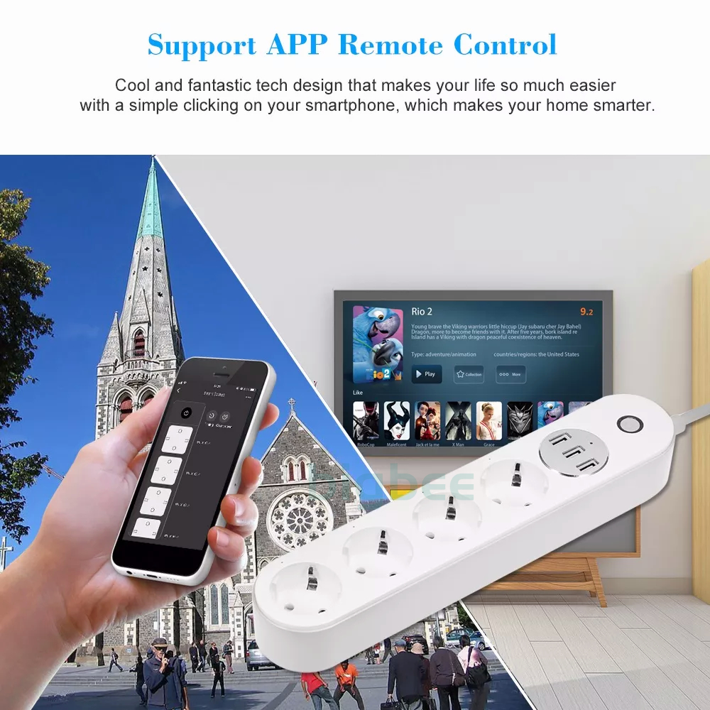 [COD] Smart Extension Power Strips (Smart Stop Kontak, WIFI)