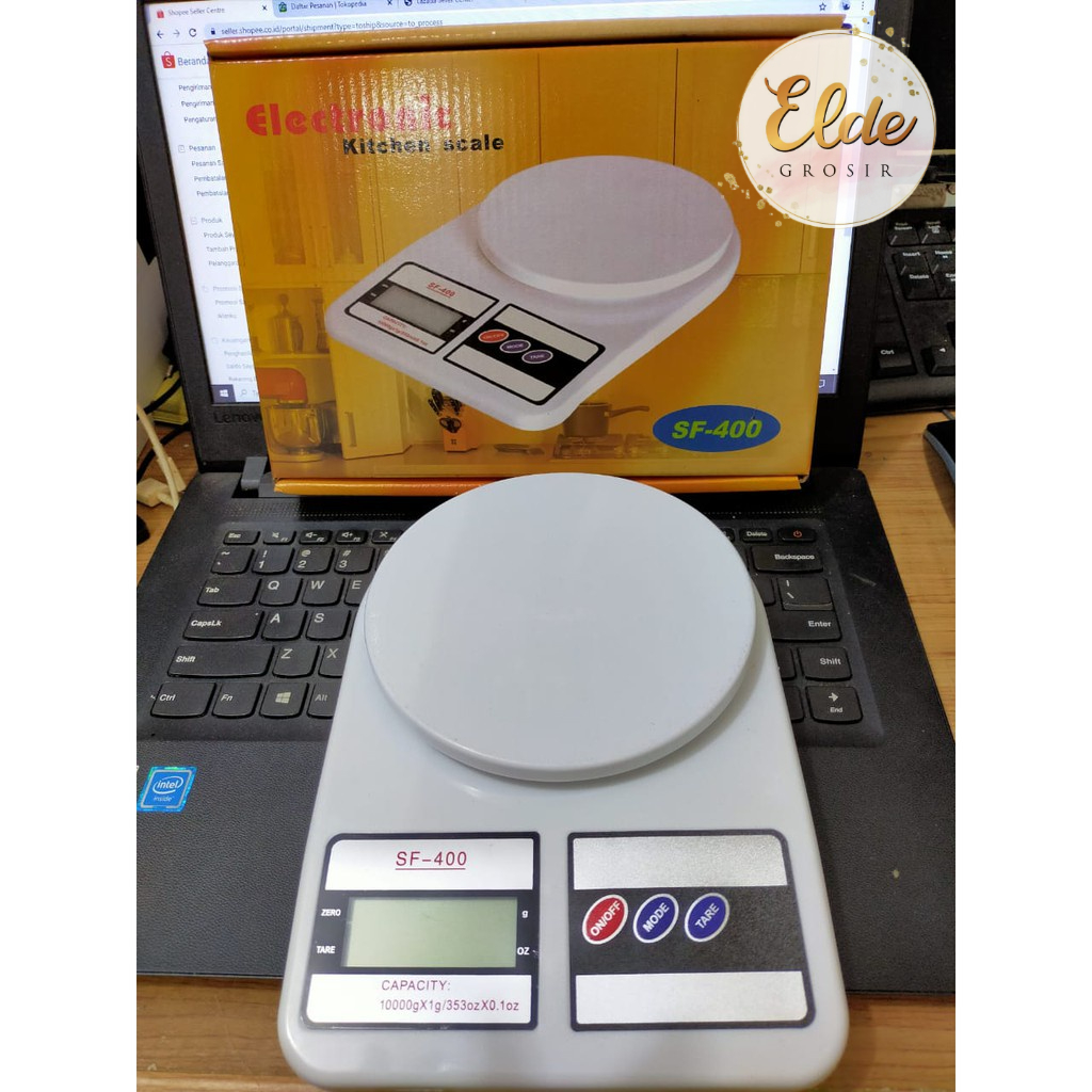 ELDE - TIMBANGAN KUE DIGITAL SF400 / TIMBANGAN DAPUR DIGITAL 10KG KITCHEN SCALE