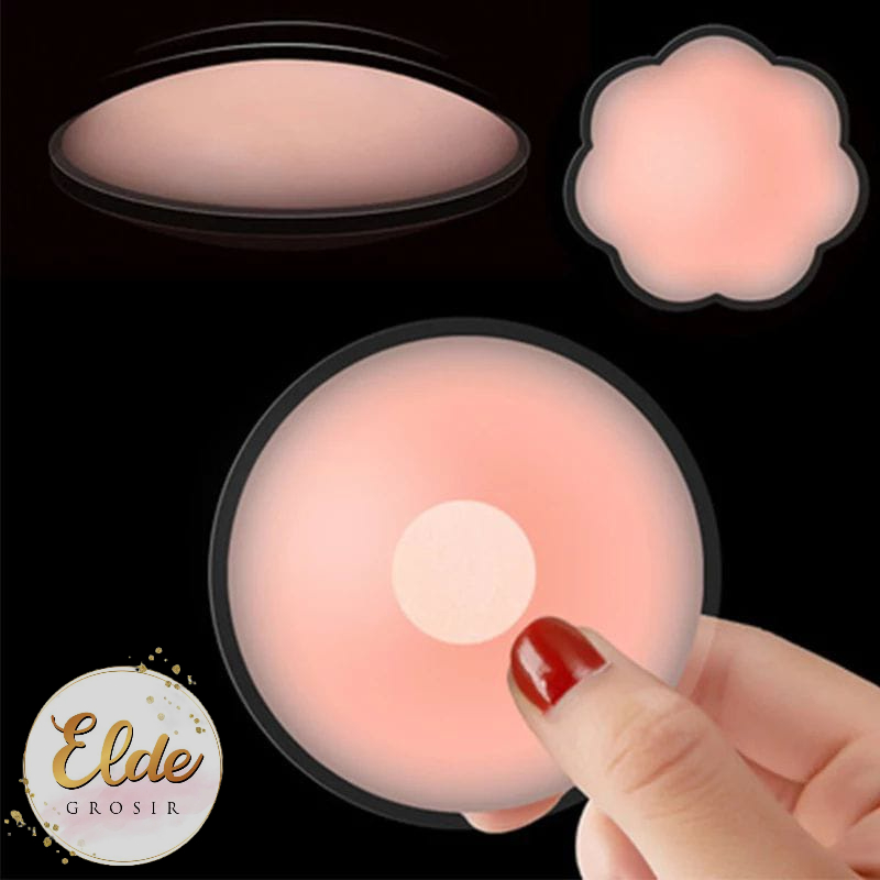 ELDE  - BRA Nipple PAD Cover Self adhesive Nipple pad Silicone Pad Silicon Bra Penutup Puting Susu (SEPASANG)