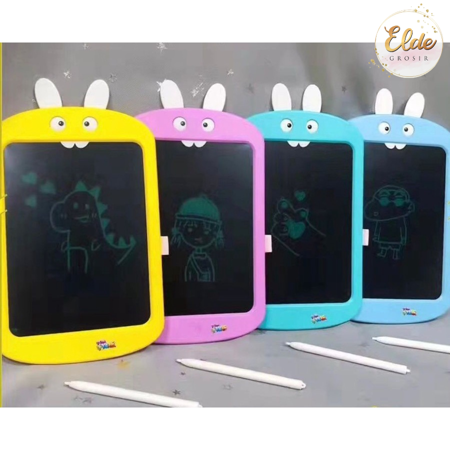 ELDE - Papan Tulis LCD Screen Writing Drawing Rabbit Tablet Edukasi 8.5 inch