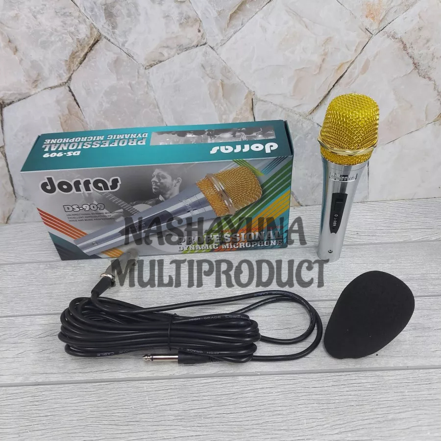 MICROPHONE KABEL DORRAS DS-909 ORIGINAL KUALITAS TERBAIK