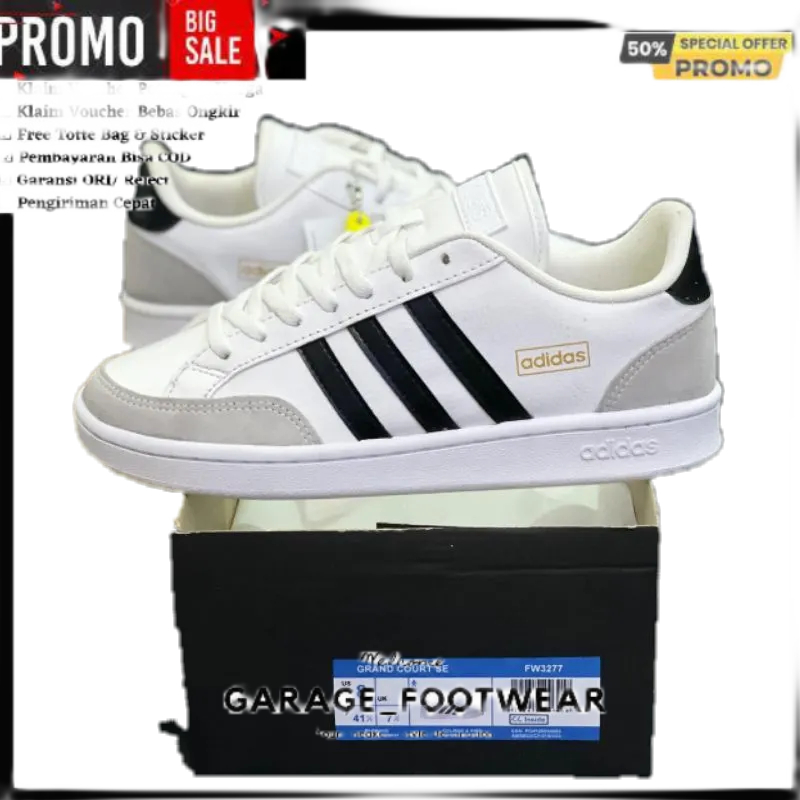 ADIDAS GRAND COURT SE WHITE BLACK "BNIB FW3277" ORIGINAL GLOBAL MARKET