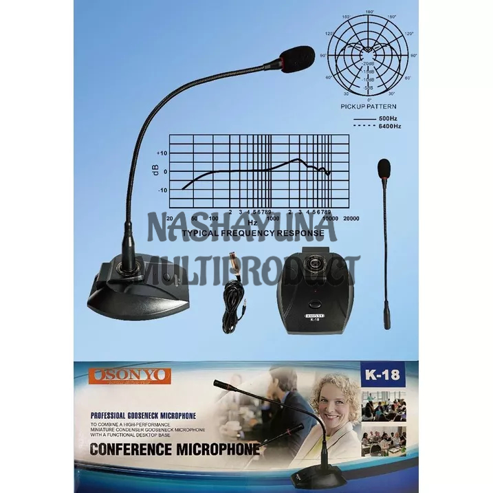 MICROPHONE MEJA/MICROPHONE PODIUM CONFERENCE OSONYO K-18 KUALITAS TERBAIK