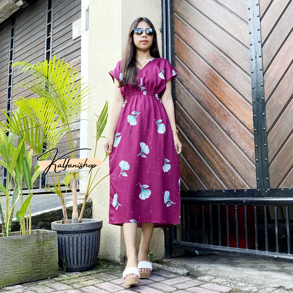 Daster Dress Manohara Leopard Panjang Bali