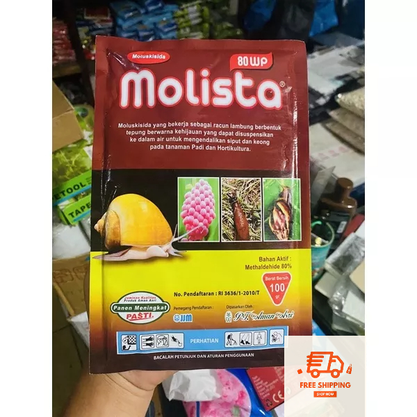 RACUN KEONG MOLISTA 80WP/100Gr/MOLUSKISIDA/METHALDEHIDE 80%