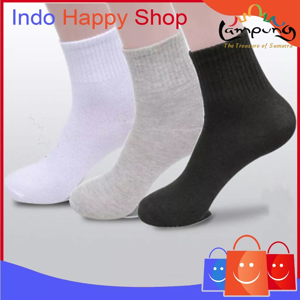 ⭐️𝐈𝐇𝐒 𝟔𝟓𝟗 𝐋𝐚𝐦𝐩𝐮𝐧𝐠⭐️Kaos Kaki Pria Wanita Kaos Kaki Panjang Polos Kantor Olahraga Import