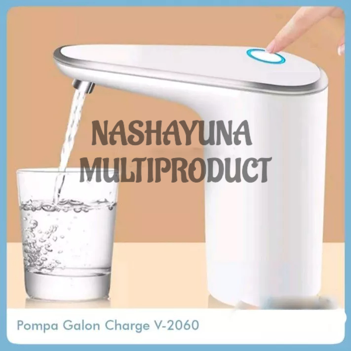 POMPA GALON ELECTRIC/DISPENSER RECHARGEABLE VIPOO V-2060 USB POWER GRATIS SELANG AIR